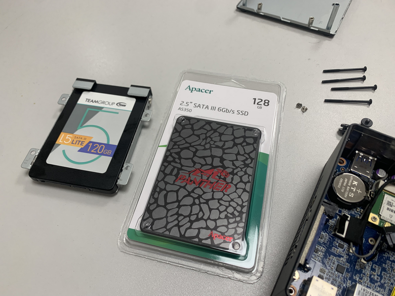 Замена ssd накопителя в Gigabyte GB-BXBT-2807